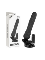 BASECOCK - REALISTIC VIBRATOR REMOTE CONTROL BLACK 19.5 CM -O- 4 CM