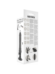 BASECOCK - VIBRADOR REALÍSTICO CONTROL REMOTO NEGRO 19.5 CM -O- 4 CM
