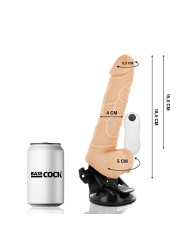 BASECOCK - VIBRATEUR TÉLÉCOMMANDE NATUREL RÉALISTE 18.5 CM -O- 4CM