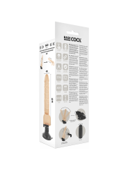 BASECOCK - VIBRATEUR TÉLÉCOMMANDE NATUREL RÉALISTE 18.5 CM -O- 4CM