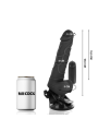 BASECOCK - REALISTISCHER VIBRATOR MIT FERNBEDIENUNG SCHWARZ 18.5 CM -O