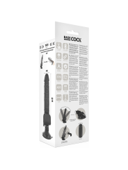 BASECOCK - REALISTISCHER VIBRATOR MIT FERNBEDIENUNG SCHWARZ 18.5 CM -O