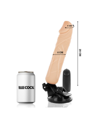 BASECOCK - REALISTIC VIBRATOR REMOTE CONTROL FLESH 20 CM -O- 4 CM