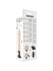 BASECOCK - VIBRADOR REALÍSTICO CONTROL REMOTO NATURAL 20 CM -O- 4 CM