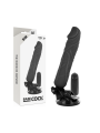 BASECOCK - REALISTIC VIBRATOR REMOTE CONTROL BLACK 20 CM -O- 4 CM