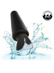CALEXOTICS - ROCK BOTTOM PLUG ANAL CÔNICO 10 VIBRAÇÕES SILICONE PRETO