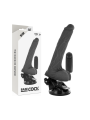 BASECOCK - REALISTISCHER VIBRATOR MIT FERNBEDIENUNG SCHWARZ MIT HODEN 