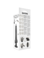 BASECOCK - VIBRADOR REALÍSTICO DE CONTROLE REMOTO PRETO COM TESTÍCULOS