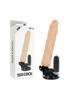BASECOCK - VIBRADOR REALÍSTICO CONTROLE REMOTO NATURAL 21 CM -O- 4 CM