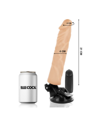 BASECOCK - REALISTIC VIBRATOR REMOTE CONTROL FLESH 21 CM -O- 4 CM
