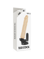 BASECOCK - VIBRADOR REALÍSTICO CONTROLE REMOTO NATURAL 21 CM -O- 4 CM
