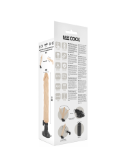 BASECOCK - VIBRADOR REALÍSTICO CONTROLE REMOTO NATURAL 21 CM -O- 4 CM