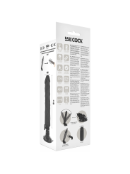 BASECOCK - VIBRATEUR RÉALISTE TÉLÉCOMMANDE NOIR 21 CM -O- 4 CM
