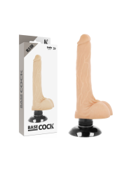 BASECOCK - REALISTISCHE VIBRATOR 2-1 NATUURLIJK 18,5 CM -OF- 4 CM