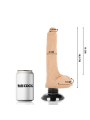 BASECOCK - REALISTISCHE VIBRATOR 2-1 NATUURLIJK 18,5 CM -OF- 4 CM