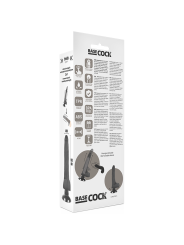 BASECOCK - REALISTISCHER VIBRATOR 2-1 SCHWARZ 18.5 CM -O- 4 CM