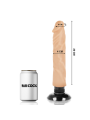 BASECOCK - REALISTISCHE VIBRATOR 2-1 NATUURLIJK 20 CM -OF- 4 CM