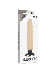 BASECOCK - REALISTISCHE VIBRATOR 2-1 NATUURLIJK 20 CM -OF- 4 CM