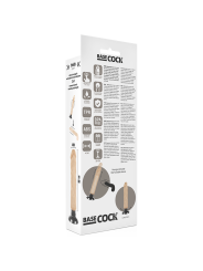 BASECOCK - REALISTISCHE VIBRATOR 2-1 NATUURLIJK 20 CM -OF- 4 CM