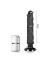 BASECOCK - VIBRATEUR RÉALISTE 2-1 NOIR 20 CM -O- 4 CM