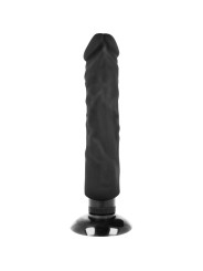 BASECOCK - REALISTIC VIBRATOR 2-1 BLACK 20 CM -O- 4 CM