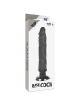 BASECOCK - VIBRATEUR RÉALISTE 2-1 NOIR 20 CM -O- 4 CM