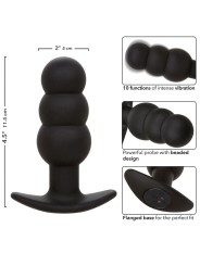 CALEXOTICS - ROCK BOTTOM PLUG ANAL COM ESFERAS 10 VIBRAÇÕES SILICONE P