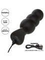 CALEXOTICS - ROCK BOTTOM BEADED ANAL PLUG 10 VIBRATIONS SILICONE BLACK