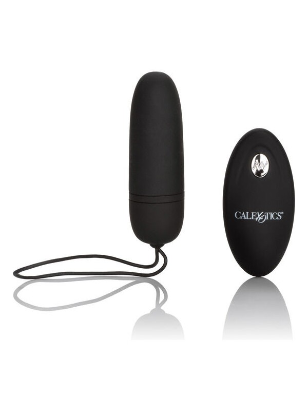 CALEXOTICS - HUEVO VIBRADOR DE SILICONA CON MANDO NEGRO