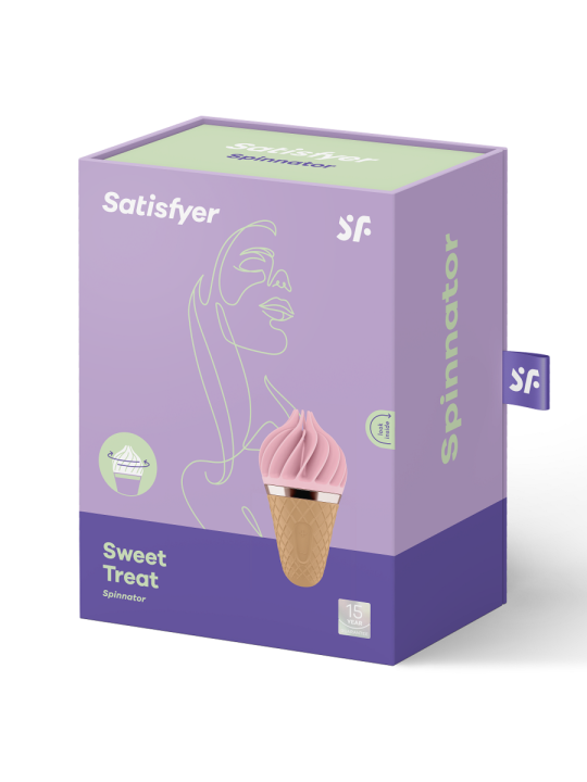 SATISFYER - ZOETE TRAKTATIE SPINNATOR BRUIN & ROZE