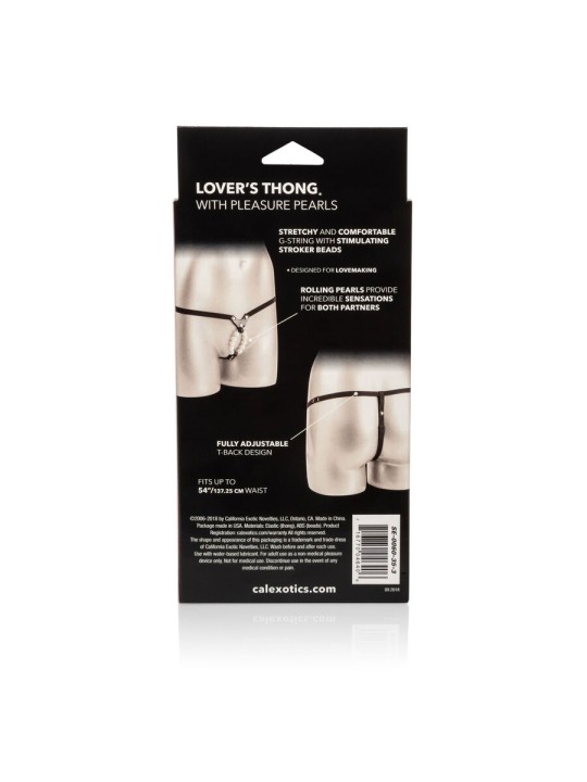 CALEXOTICS - LOVERS TANGA W. PÉROLAS DE PRAZER