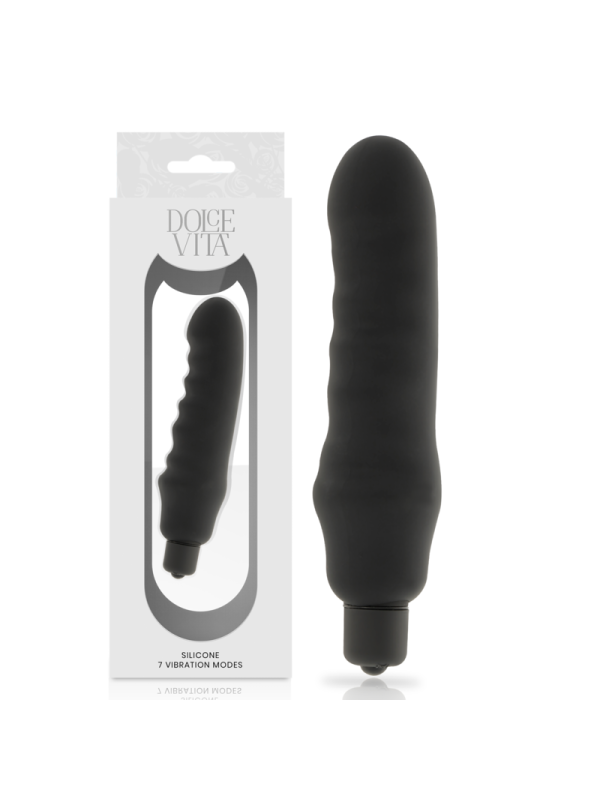 DOLCE VITA - GENIUS VIBRADOR SILICONA NEGRO