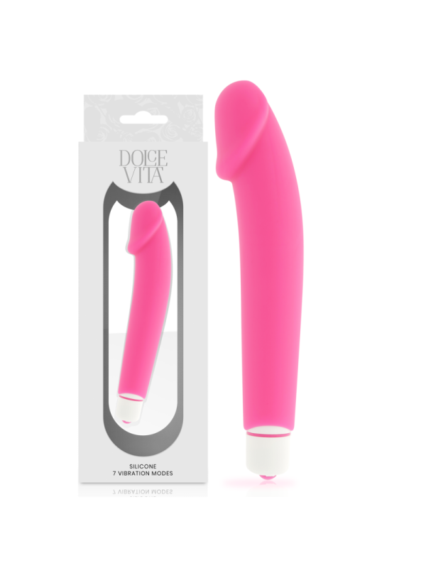 DOLCE VITA - REALISTIC VIBRADOR SILICONA ROSA