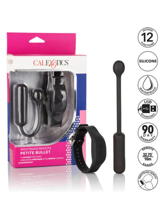 CALEXOTICS - BALA VIBRADORA PEQUEÑA CON PULSERA DE CONTROL