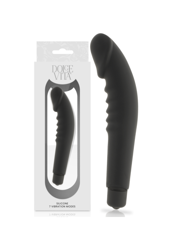 DOLCE VITA - REALISTIC PLEASURE BLACK SILICONE
