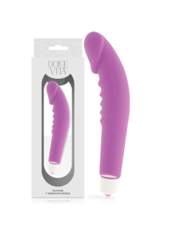 DOLCE VITA - REALISTIC PLEASURE VIBRADOR SILICONA LILA