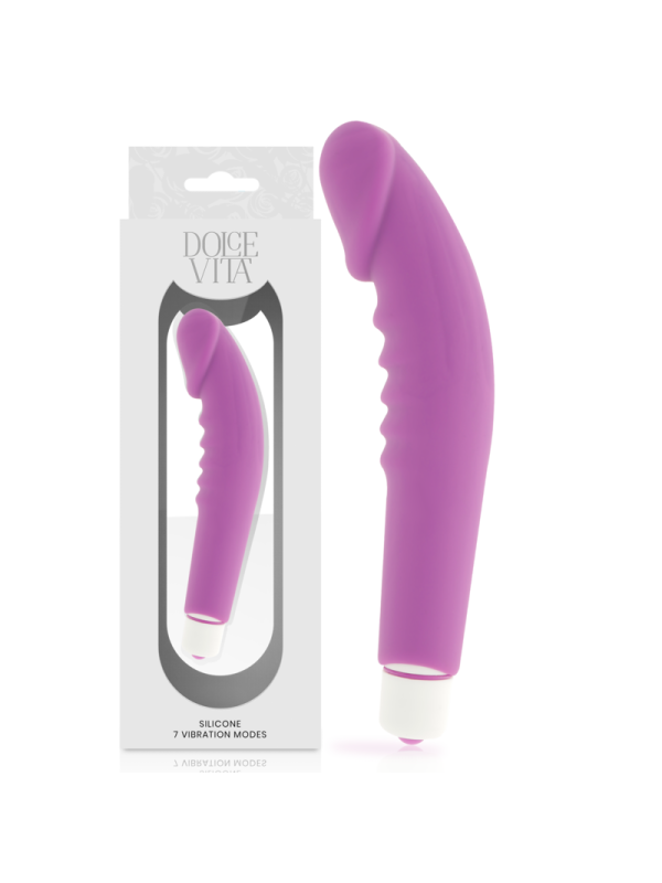 DOLCE VITA - REALISTIC PLEASURE PURPLE SILICONE