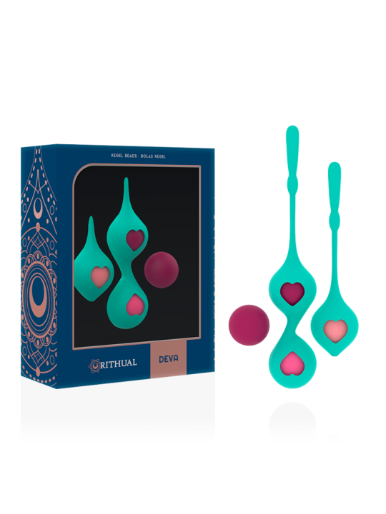 SET DEVA RITUAL ENTRENAMIENTO PELVICO VERDE AQUA