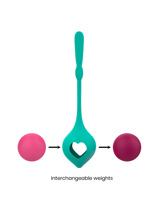 SET DEVA RITUAL ENTRENAMIENTO PELVICO VERDE AQUA