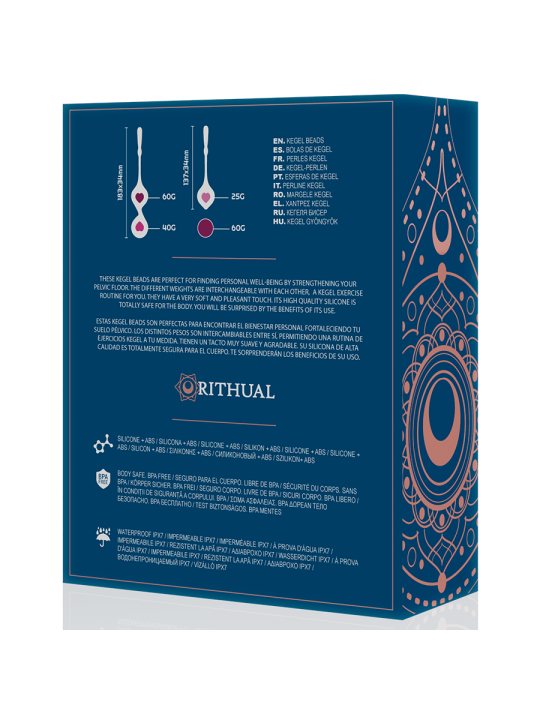 SET DEVA RITUAL ENTRENAMIENTO PELVICO VERDE AQUA
