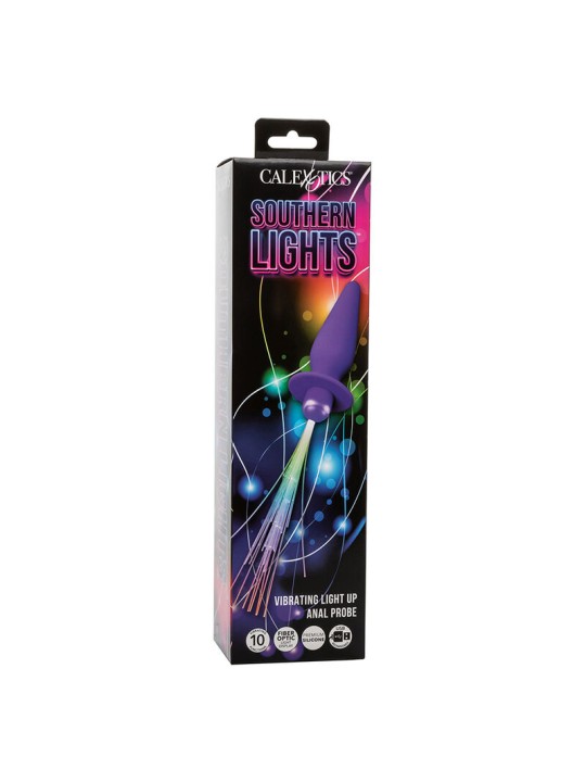 CALEXOTICS - SOUTHERN LIGHTS LIGHT UP ANAL PLUG 10 VIBRATIONS SILICONE