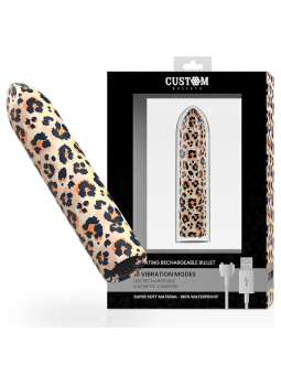CUSTOM BULLETS - BALA RECARGABLE LEOPARD 10 INTENSIDADES