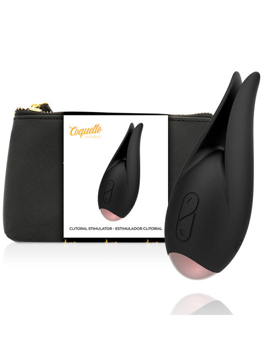 COQUETTE CHIC DESIRE - ZWART / GOUDEN BLOEMEN CLITORIS STIMULATOR