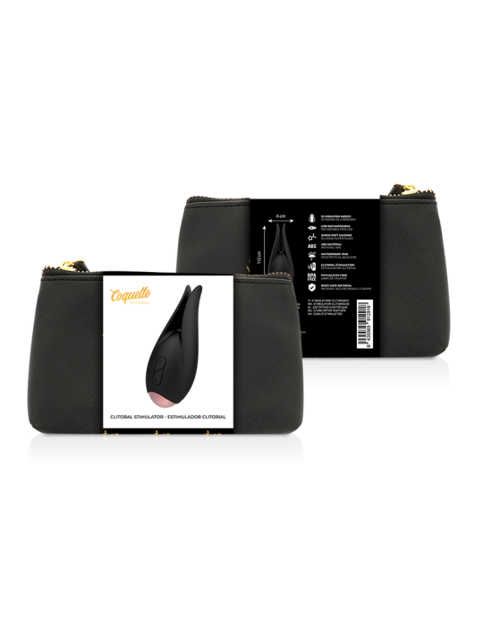 COQUETTE CHIC DESIRE - ESTIMULADOR CLÍTORIS NEGRO / GOLD FLOR