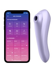 SATISFYER - DUAL PLEASURE AIR PULSE VIBRATOR MAUVE