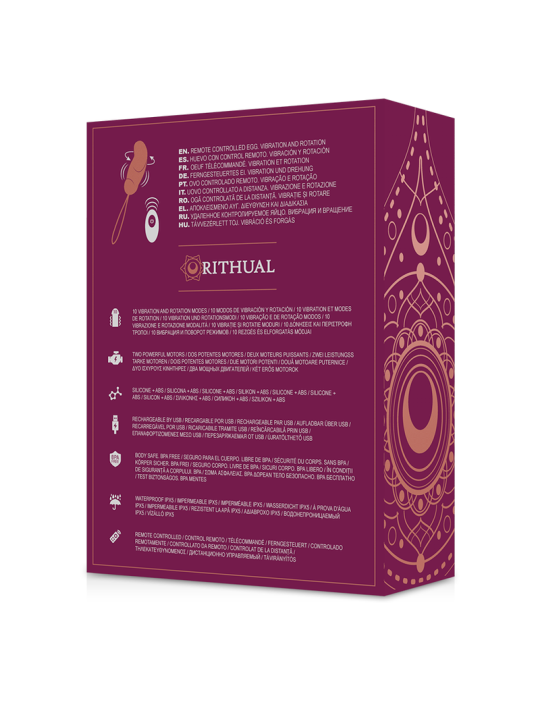 RITHUAL - ESHA EI AFSTANDBEDIENING ROTATIESYSTEEM + VIBRATIE