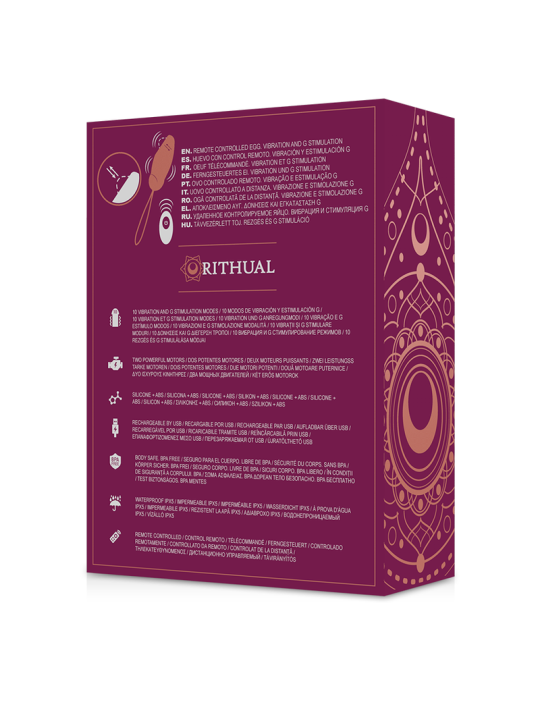 RITHUAL - PRIYA EGG TELECOMANDO G-SPOT + VIBRAZIONE