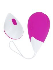 OHMAMA - TEXTURED VIBRATING EGG 10 MODES PURPLE AND WHITE