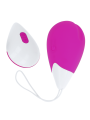 OHMAMA - TEXTURED VIBRATING EGG 10 MODES PURPLE AND WHITE