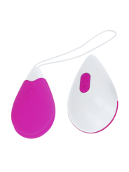OHMAMA - TEXTURED VIBRATING EGG 10 MODES PURPLE AND WHITE
